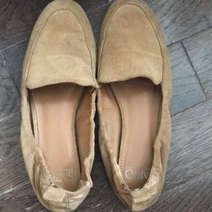 Franco Sarto brown suede slip on shoes size 7